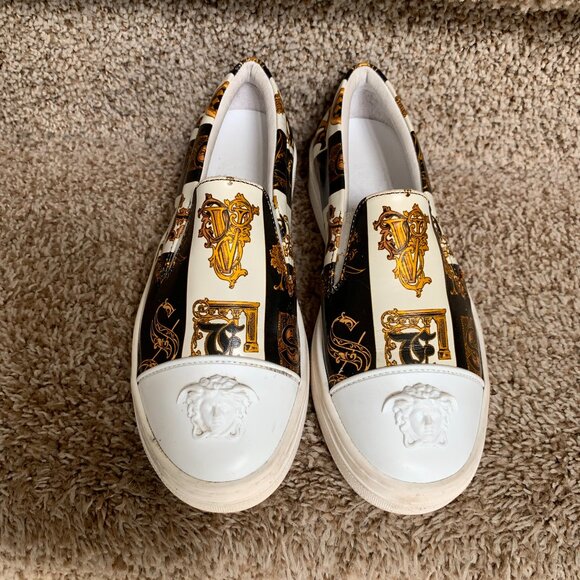 Versace Barocco Greca Kids Sneakers.